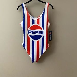 Pepsi one piece swim/body suit